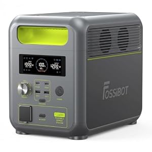 FOSSiBOT F1200 Portable Power Station, 1200W 1024Wh, Black