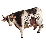 Adorables figurines de vaches : cette figurine de vache est fabriquée en résine de haute qualité, ce qui lui assure une . petite figurine de vache rustique