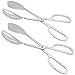 Salad Tongs,Pack of 2 Thickening Stainless Steel Serving Tongs Scissor Tongs Buffet Party Catering Serving TongsCake Tongs Bread Tongs Chafing Dish Tongs Kitchen Tongs