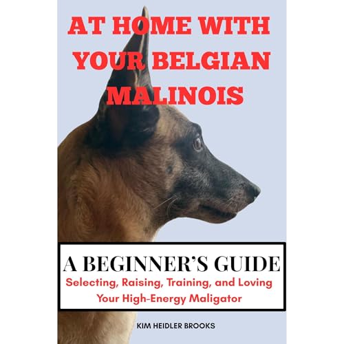 AT HOME WITH YOUR BELGIAN MALINOIS A BEGINNER&rsquo;S GUIDE Audiolibro Por Kim Heidler Brooks arte de portada