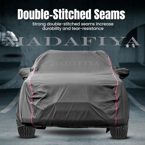 Image of Heavy-Duty Car Cover for Compatible with Maruti S Presso (2019 to 2025 All Models) Deluxe Car Protection Cover - Waterproof & UV-Resistant All-Season Exterior Protection