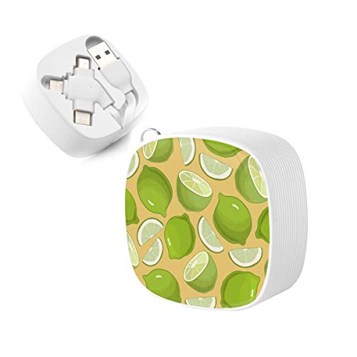 Portable Retractable USB Charging ccable, 4ft Multiple USB Cable Universal 3 in 1 Charging Cable Cord Adapter with Port connectors Type C Micro USB Compatible iPhone Cell Phones Tablets