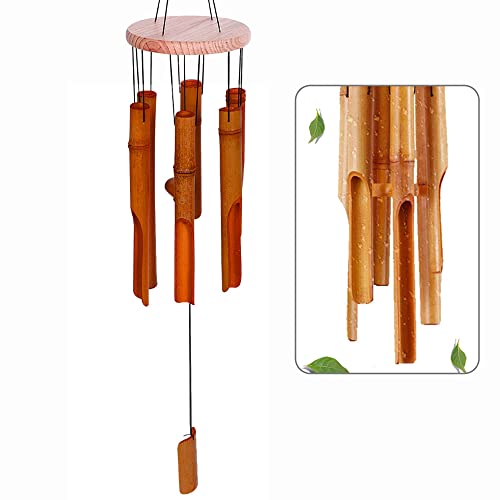 Cloche à Vent de Jardin, Carillon à Vent en Bambou, Vent Cloche Bambou, Carillons Éoliens Commémoratifs, Fait à la Main, pour l'extérieur, l'Intérieur, Le Jardin, Le Balcon, la Cour Cover