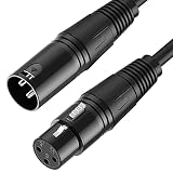 Sovvid XLR Cable Male to Female 50FT XLR Cables Microphone Cable Cord Balanced Premium Series 3 PIN