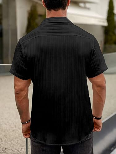 Image of IndoPrimo Men Regular Fit Fancy Cuban Collar T-Shirt for Men