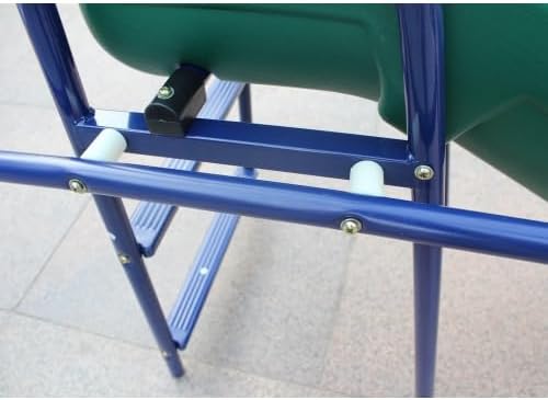 Miniatura 8 de Juego de columpios para niños, patio trasero, patio trasero, juegos de columpios de metal resistentes con tobogán al aire libre (5 en 1)