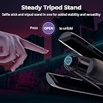 SmallRig 59" Selfie Stick Tripod for GoPro Hero 12/11/10/9, for DJI Action 4/5 Pro, Invisible for Insta360 X4/X5 Panoramic Camera, Extension Pole Adjustable Handle Grip for Action Camera, VT-08 5284