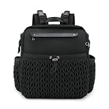Quilted Diaper Bag Backpack, Maternity Travel Diaper Backpack for Mom Dad