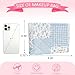 Sunwel Fashion Cute Quilted Makeup Bag for Women Girls Floral Coquette Aesthetic Cosmetic Bags