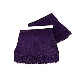Heartwish268 Fringe Trim Lace Polyerter Fibre Tassel 6inch Wide 10 Yards Long for Clothes Accessorie