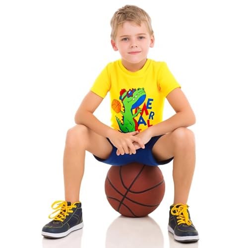 Image of DEEKEY Toddler Boys Shirts Short-Sleeve Little Kids t Shirts Boys' Tops, Tees & Shirts Graphic TEE Age for 2-7 Years 4-Pack