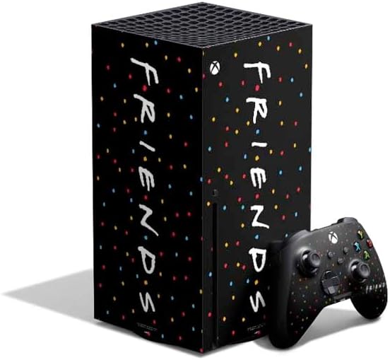 Skinit Decal Gaming Skin Compatible with Xbox Series X Bundle - Officially Licensed Warner Bros Friends Polka Dots Design