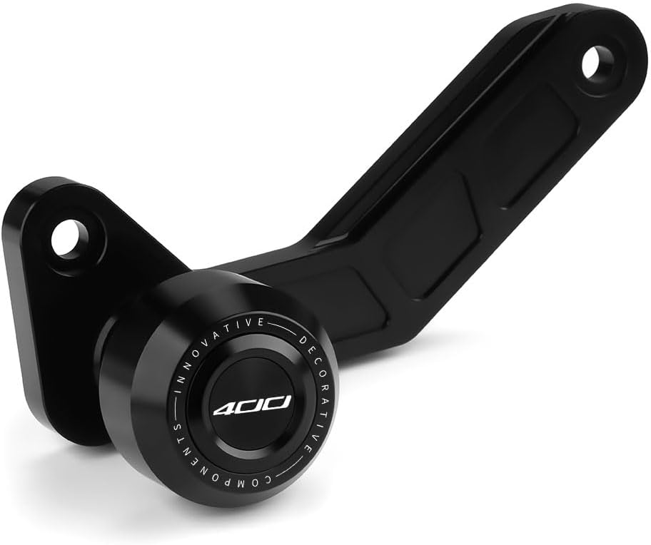Motorcycle Frame Sliders Crash Bar Protector Compatible with Ninja 400 2018 2019 2020 2021 2022 2023 2024 | No Cut Kits Engine Fairing Guard Falling Protection EX400 Accessories (Black)