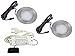 Produktbild 2er Set flache LED Einbauleuchte Möbelleuchte Einbaustrahler SLIM 3W HIGH LED SMD 3000K Warmweiß ULTRAFLACH FT-1013N
