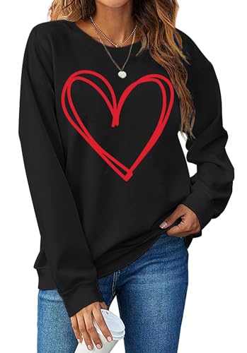 Hohololo - Sudadera de San Valentín para mujer, adorable suéter c...