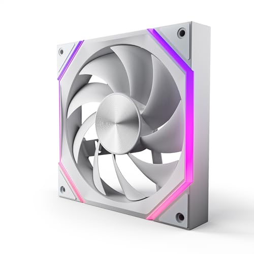 AsiaHorse Nyota ARGB PC Case Fan 140MM [Forward] [HDB] 1800RPM/ 89.77CFM/ 50,000 Hours Working Life NyotaMega-A14-White-1PACK