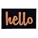 Calloway Mills Script Hello Doormat (Black/Natural, 36