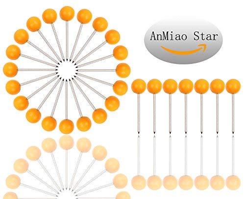 Anmiao Star 200Pcs 1/8 Inch Map Tacks (Orange) #TOP1