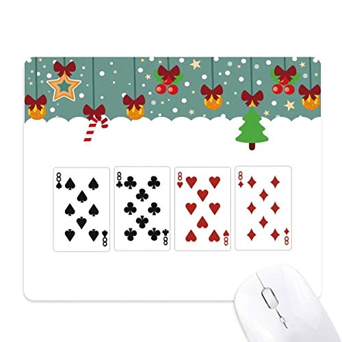 Tapis de souris 8 cœurs caoutchouc motif club de diamant tapis de bureau antidérapant précis