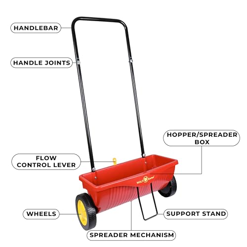 Image of WOLF-Garten 5429000A Universal Spreader, Spreading Width 41 cm, 15L Container, Light & Manoeuvrable, Ideal for Spreading Seeds, Fertilizer, Sand - WE 330