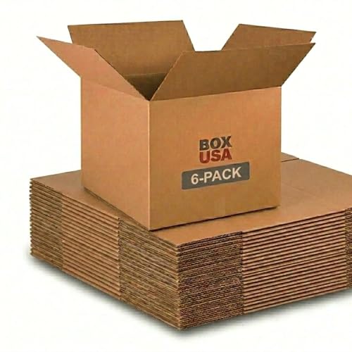 BOX USA Moving Boxes Large 20"L x 20"W x 15"H (6-Pack)