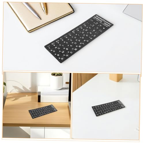 Pegatinas de teclado ruso mate evitan reflejos y facilitan escritura cirílica 3