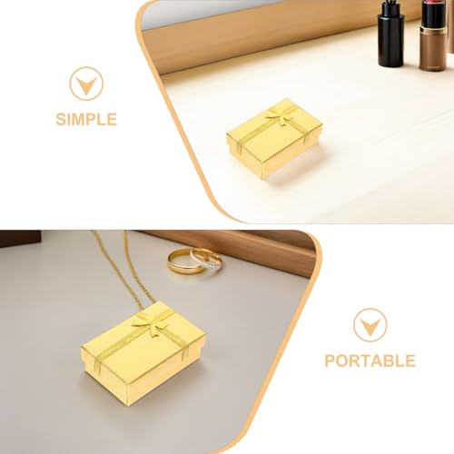 Boîte à bijoux rigide contre les nœuds : lot de mini coffrets protecteurs - 4