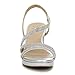 Naturalizer Womens Brenta Heeled Sandal Silver 11 W