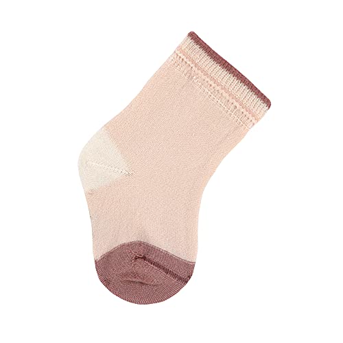 LÄSSIG Unisex Kinder- und Babysocken 3er Set/ Offwhite/ Powder Pink Größe 19-22