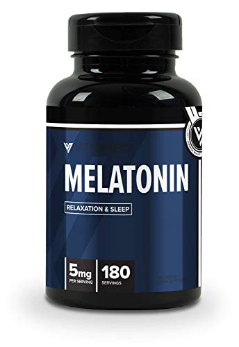 VitaDirect Melatonin 5mg Pills, 180 Capsules