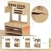 Bucasso Wooden Model Kit Organizer Rack with MDF Material, Paint Rack, Screwdriver/Brush Holder, For Tamiya Paints and Tools, GK1