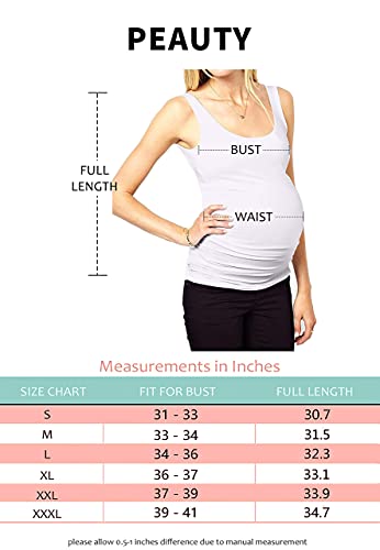 Maternity Tops Maternity Tank Top Maternity Clothes Maternity Shirts For Women Maternity Shirt (White,M) #TOP2