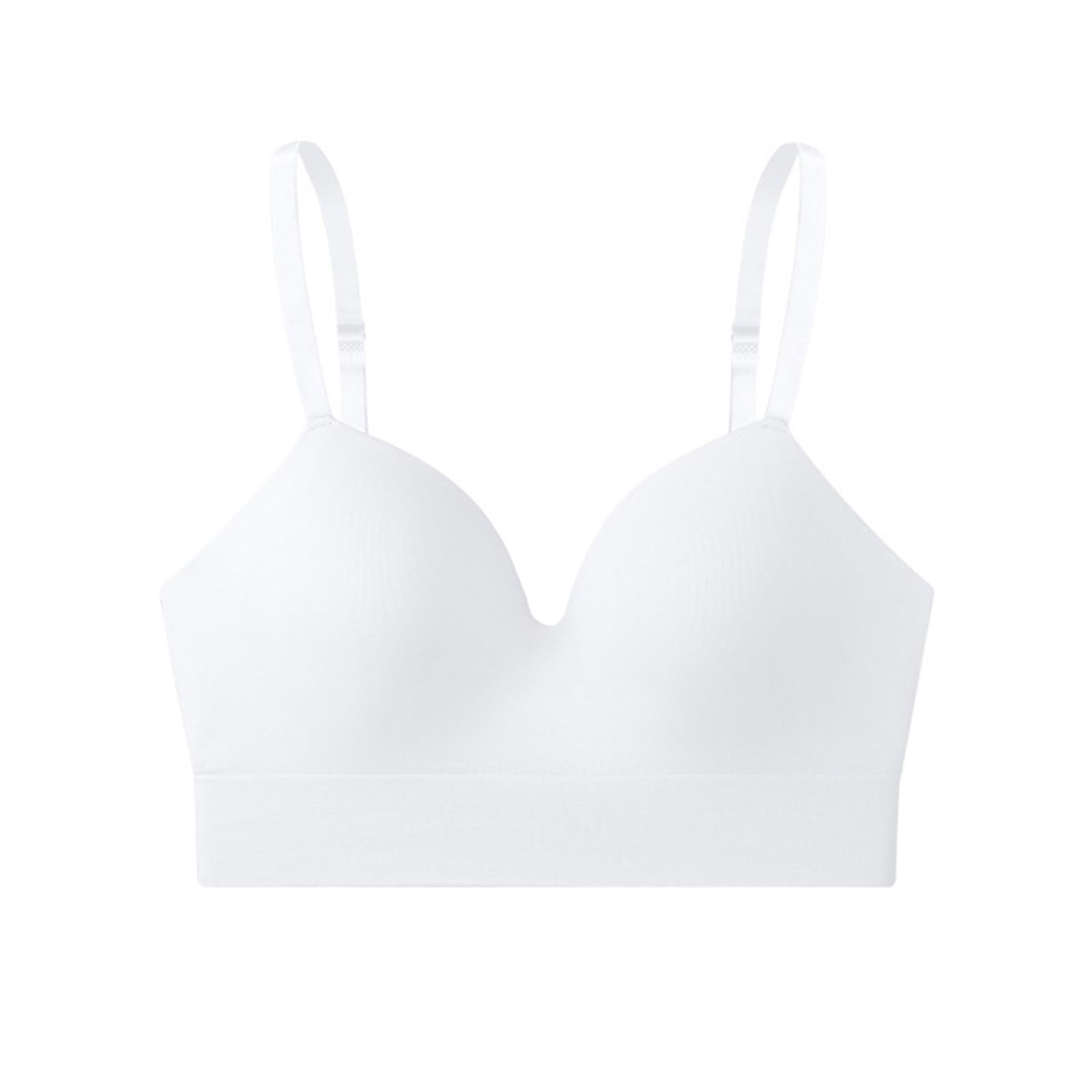 Brassière push-up sans armatures couverture complète invisible blanche - 8
