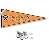 College Flags & Banners Co. Princeton Tigers Pennant Flag and Wall Tack Mount Pads