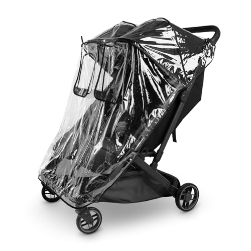 UPPAbaby Minu Duo Rain Shield - Waterproof and Windproof Coverage - Ventilated Design - Quick Attachment - Easy Access to Children by UPPAbaby - Used condition - US$31.08