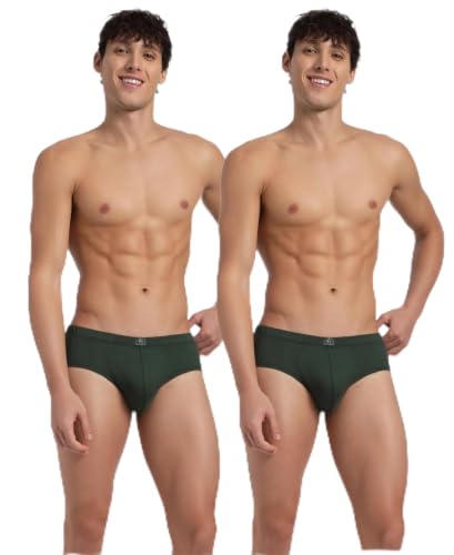Image of Jockey 8035 Men Super Combed Cotton Solid Brief with Ultrasoft Concealed Waistband (Pack of 2)