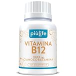 Vitamina B12 1000 mcg PiùLife – Cianocobalamina Forma Stabile ad Assorbimento Affidabile – 365 compresse – Integratore B12 per Sistema Immunitario, Sintesi Globuli Rossi, Stanchezza Fisica e Mentale