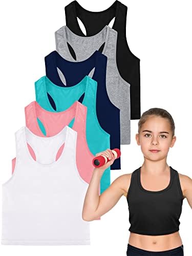 Geyoga 6 Pieces Girls Dance Tank Top