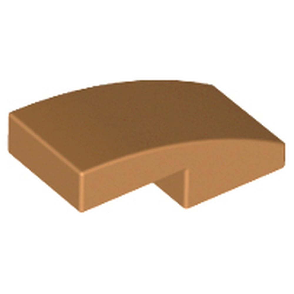 LEGO Slope, Curved 2 x 1 x 2/3, Part 11477, Part 11477, Choose Your Colour (Medium Nougat, 2, Bricks) — image 1