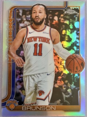 Topps Jalen Brunson 2025 Topps Chrome #101 Refractor Trading Card