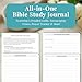 Bible Study Journal – Church Notes Notebook for Note Taking & Reflection – Daily Faith Journaling Kit, Faith Based Religious Gifts & Accessories
