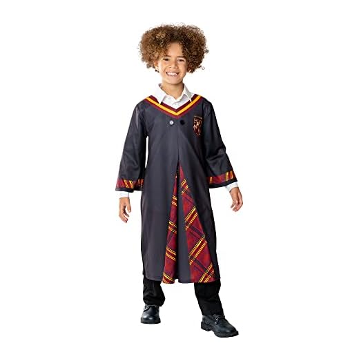 Rubies Disfraz Harry Potter para niños y niñas, Túnica unisex con detalles impresos. Disfraz Oficial de Harry Potter para Halloween, Navidad, Carnaval y cumpleaños