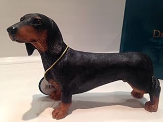 lesser and pavey LP29047 Figure | Standing Dachshunds | 1 Piece-14x5x9 cm Accessory, Black, h8cm