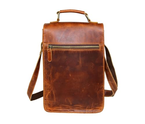 Jaald JLD78 13 Inch Leather Messenger Bag Laptop Case Office Briefcase Gift thumb #6
