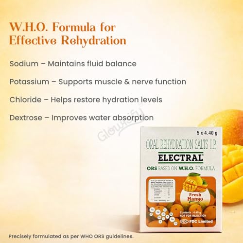 Image of ELECTRAL Oral Rehydration Salts I.P., Fresh Mango