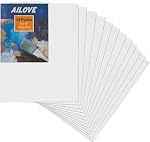 AILOVE Canvases for Painting 9x12 Inch 24-Pack,100% Cotton Primed Painting Canvas Panels, Canvas Boards is for Professionals,Students & Kids, for Acrylic Paint, Oil Paint, Watercolor, Gouache