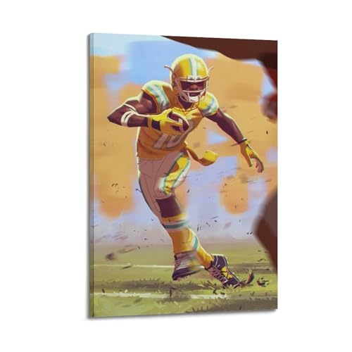 Impression sur toile joueur de football tableau sport WIZIGM 30x45