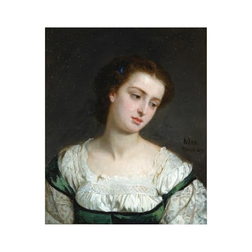HardPress Portrait of a Young Woman by Edward Harrison May