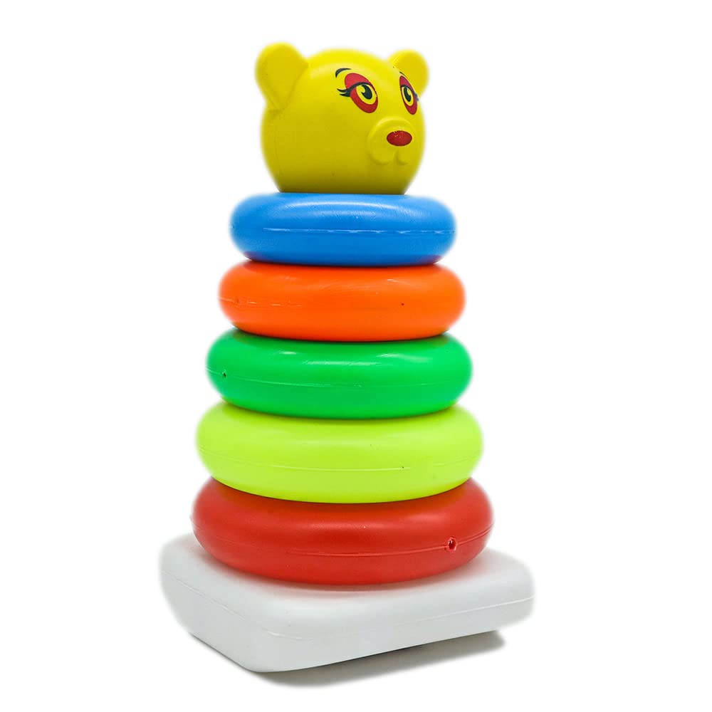 HighRoof® Junior Smiley Stacking Colorful 5 pcs Teddy Rings for Kids with Play Set Toy, Brien Development Toy for Kids, Best Gift for Baby Boys and Girls- Multi Color (B09P3R2HSL) Amazon Price History, Amazon Price Tracker