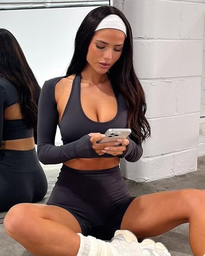 NexiEpoch 2 Pack Biker Shorts for Women - 3"/5"/8" Booty Volleyball High Waisted Black Spandex Shorts for Yoga Dance Workout2